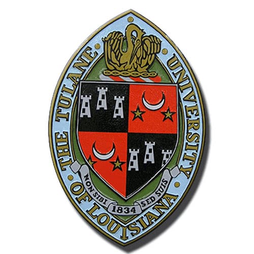 Original Tulane University seal artwork before digitizing